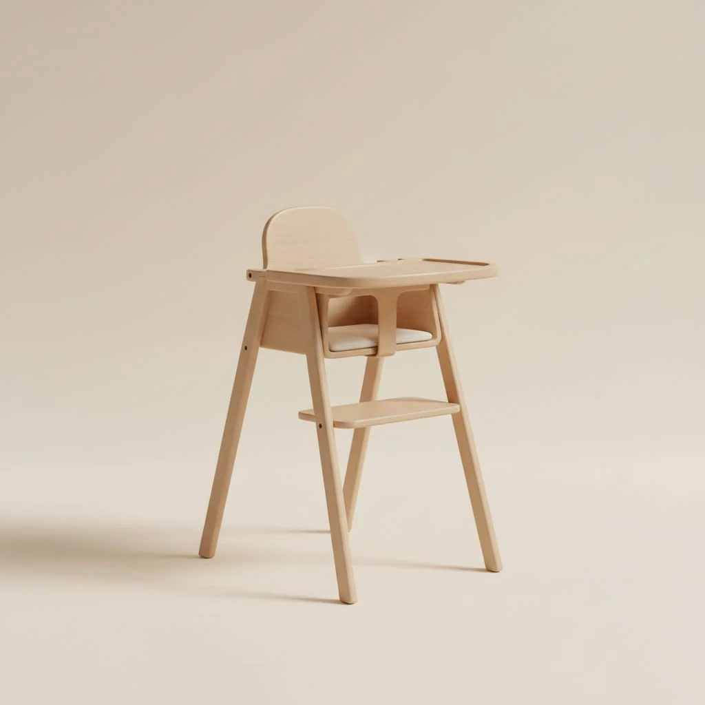 wooden high chair