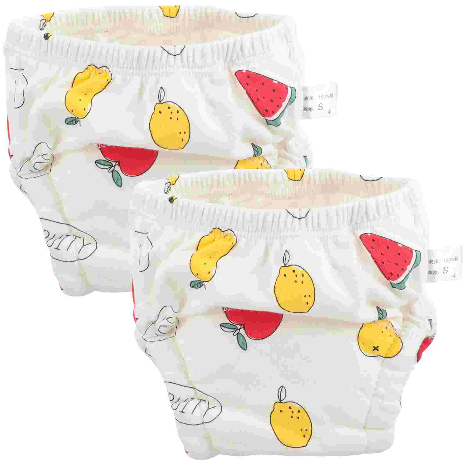 2 pcs Baby Training Cotton Diaper Toddler Washable Diaper Pants Baby Reusable Diaper