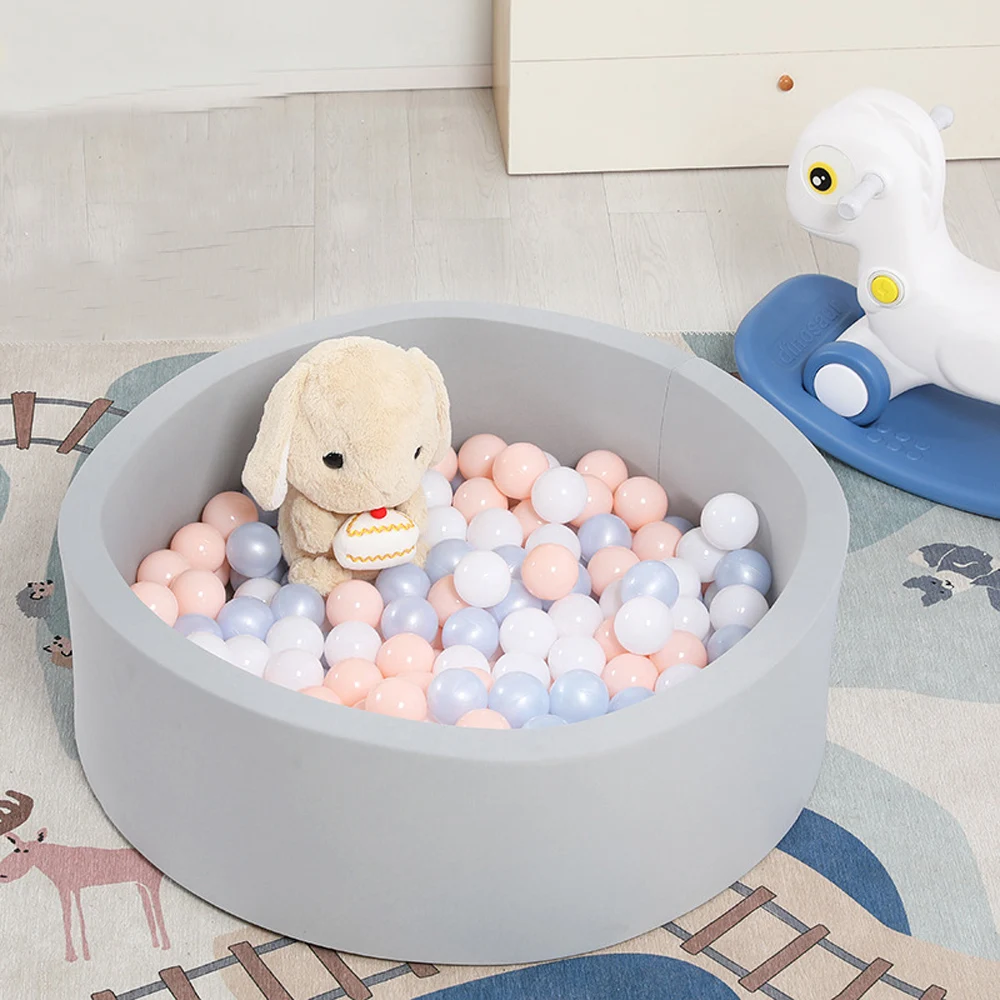 AnGku Ball Pit with Thickened Cotton for Toddlers 1-3 Baby Playpen Ball Pool for Indoor and Outdoor Game Toys（Not Include Ball）
