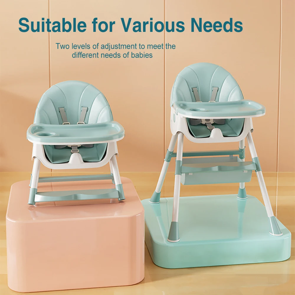 AnGku Comfort and Safety Baby Dining Chair Versatile Child High Chair with Adjustable Backrest Foldable Children’ Dining Chair