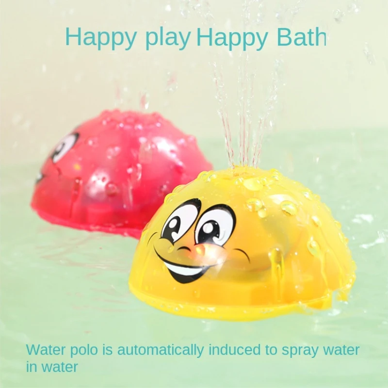 Baby Bath Toys Electric Inductive Water Spray Ball with Light Bathroom Bathtub Swimming Toy Toddler Infant Give it to the child