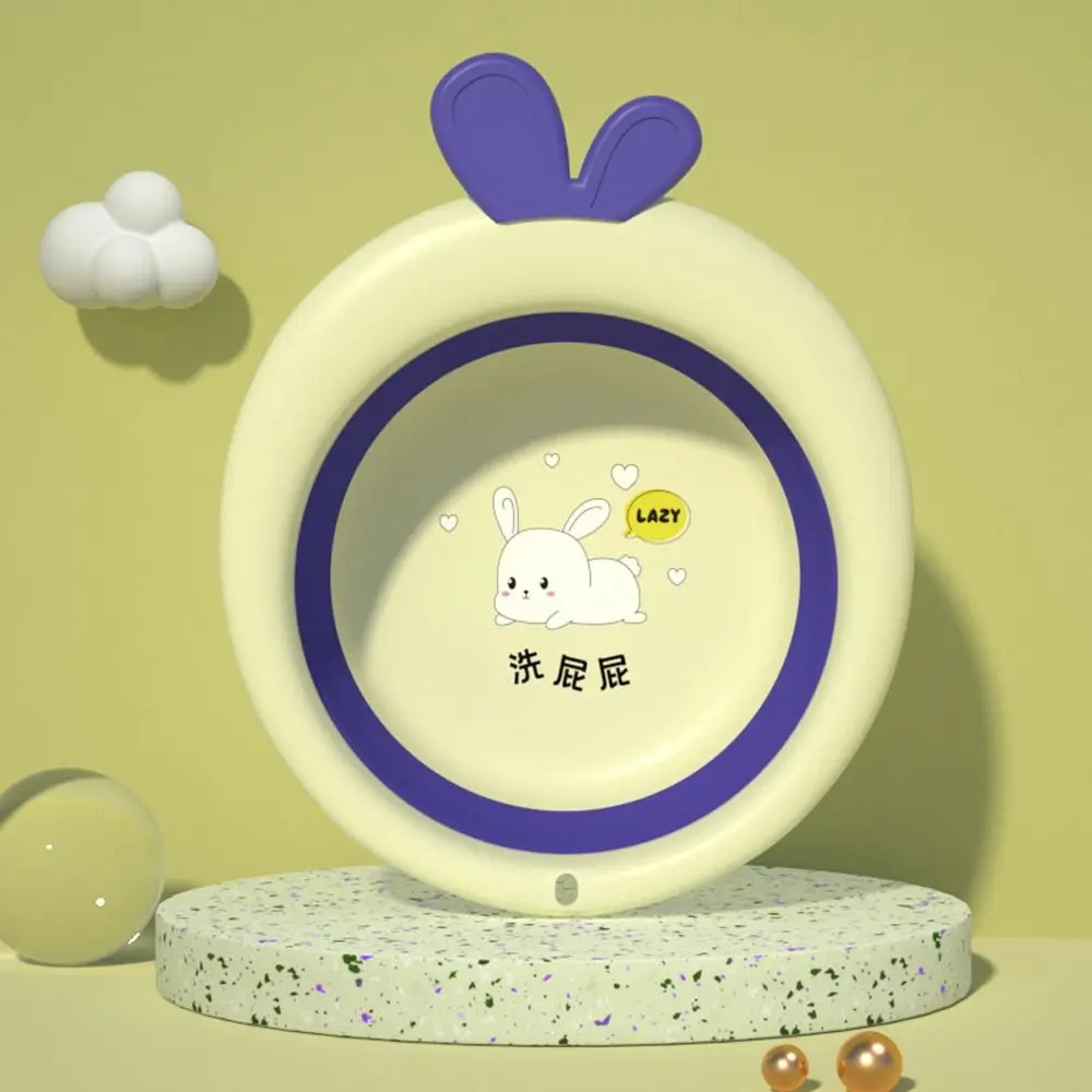 Baby Care Product Rabbit Cute Portable Lovely Baby Folding Washbasin Household Basin Infant Nursing Supplies Kids Bathtub