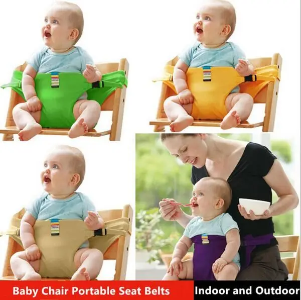 Baby Chair Portable Infant Seat Product Dining Lunch Chair/Seat Safety Belt Feeding High Chair Harness baby feeding chair #62
