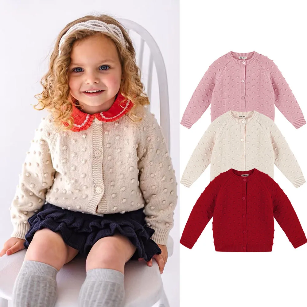 Baby Girl Sweater Cardigan Spring Autumn Toddler Girls Knit Coat Bay Clothes Toddler Baby Boy Girl Outwear
