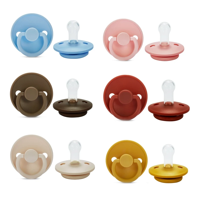 Baby Silicone Pacifier Food Grade Soother BPA 6-18 Months Old for Baby Girls Boys Sleepy Outdoor Pacifier Soother