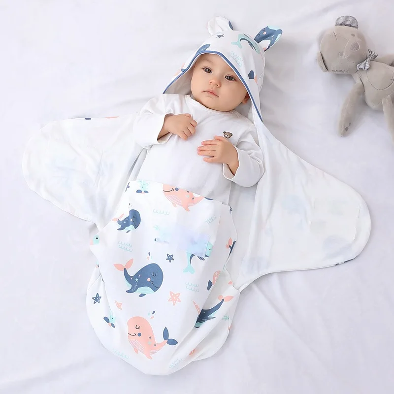 Baby Sleeping Bag Super Soft Newborn Cocoon Blanket Boys And Girls Four Seasons Indoor Anti-shock Baby Sleeping Bag Swaddling