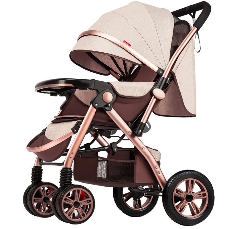 Baby Stroller 3-in-1 Simple and Fashionable Stroller Foldable Two-way High-quality Utility Safe and Comfortable Baby Stroller