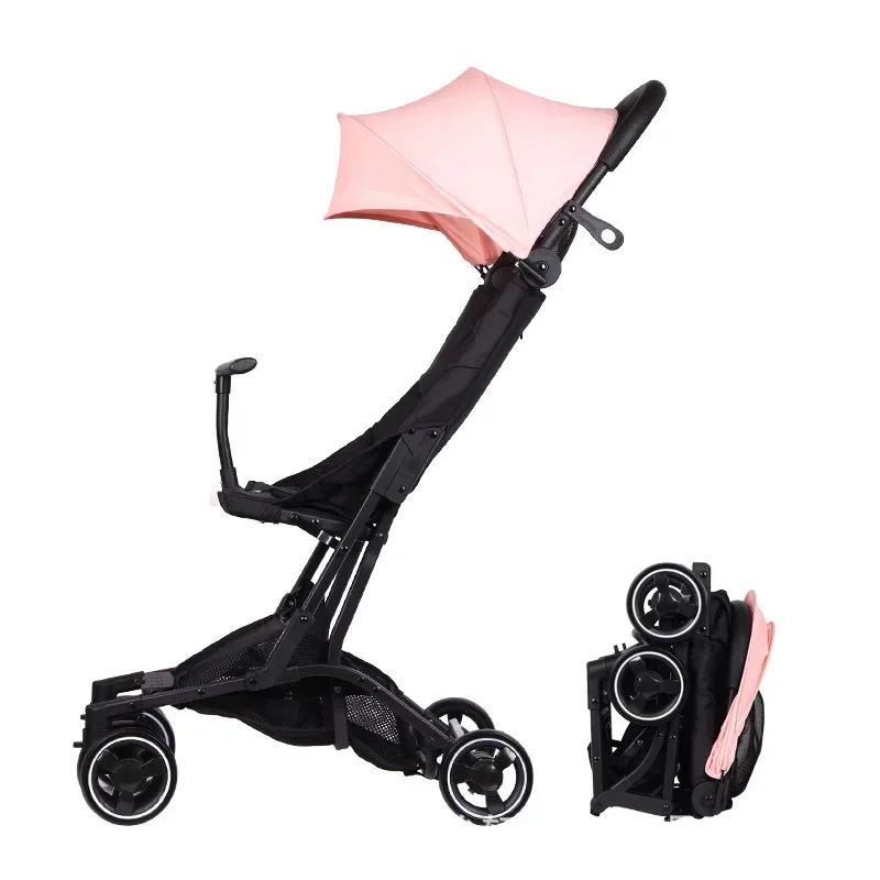 Baby Strollers Can Sit and Lie Down and Fold Easily Portable High-view Baby Umbrella Carts Children’s Strollers