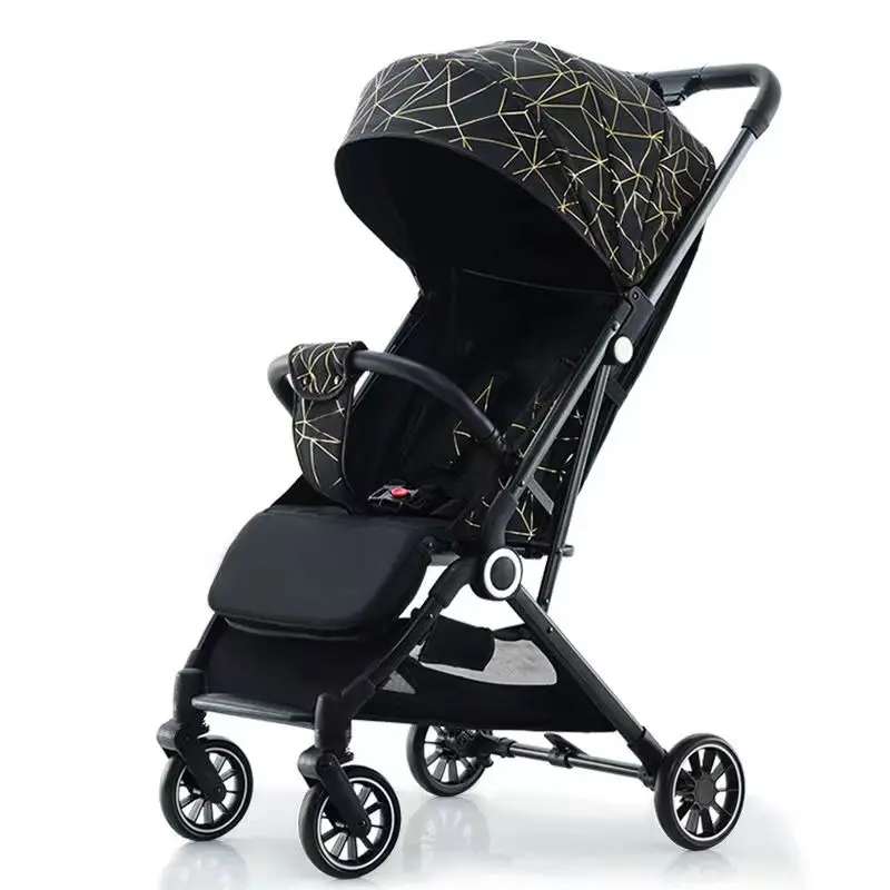 Baby stroller folding can sit lying baby children hand push simple small portable walk baby umbrella