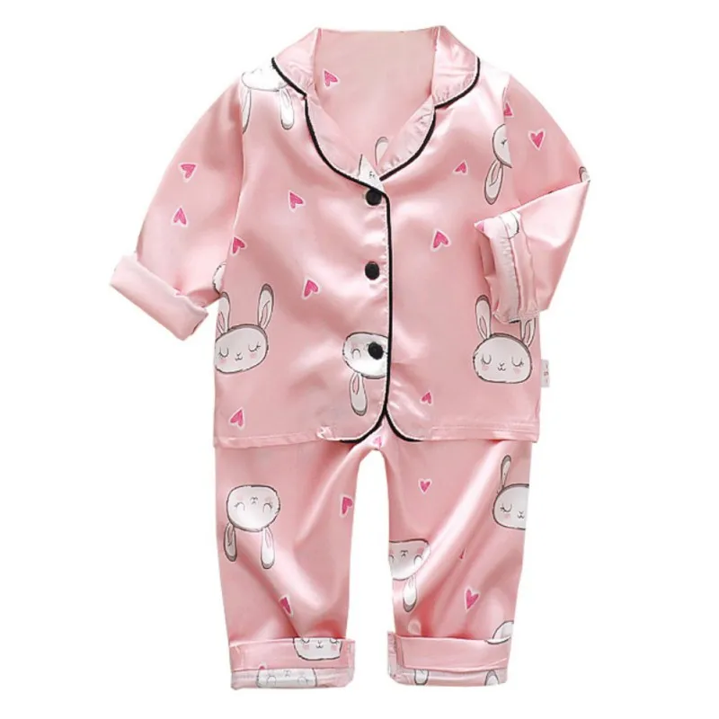 Children Pajamas Set Baby Suit Kids Clothes Cartoon Toddler Boys Girls Clothing Tops Shirts Pants Casual Home Wear Kids Pyjamas