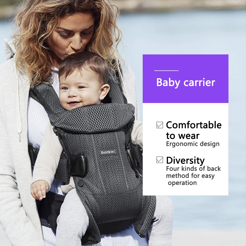 Ergonomic new born Baby Carrier Infant Kids Backpack Hipseat Sling Front Facing Kangaroo Baby Wrap for Baby Travel 0-36 months