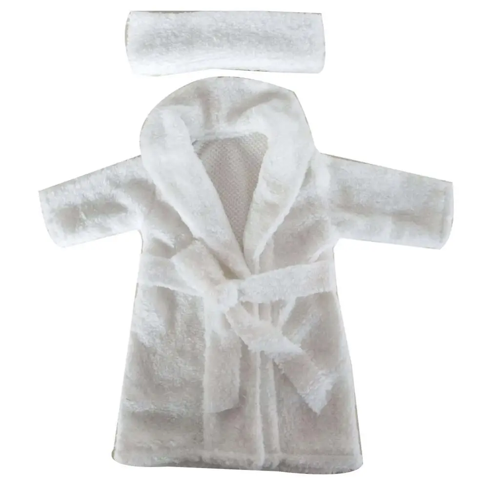 Hot Sale 60% Newborn Babys Softs Plush Photography Props Scarf Bathrobe Shower Costume Gift