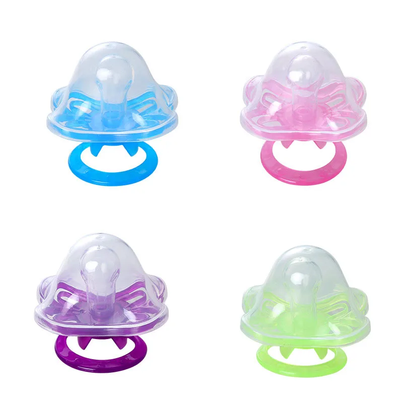 Lovely Newborn Baby Boy Girl Pacifier Safety Food Grade Silicone Portable Sleeping Soother Feeding Pacifier