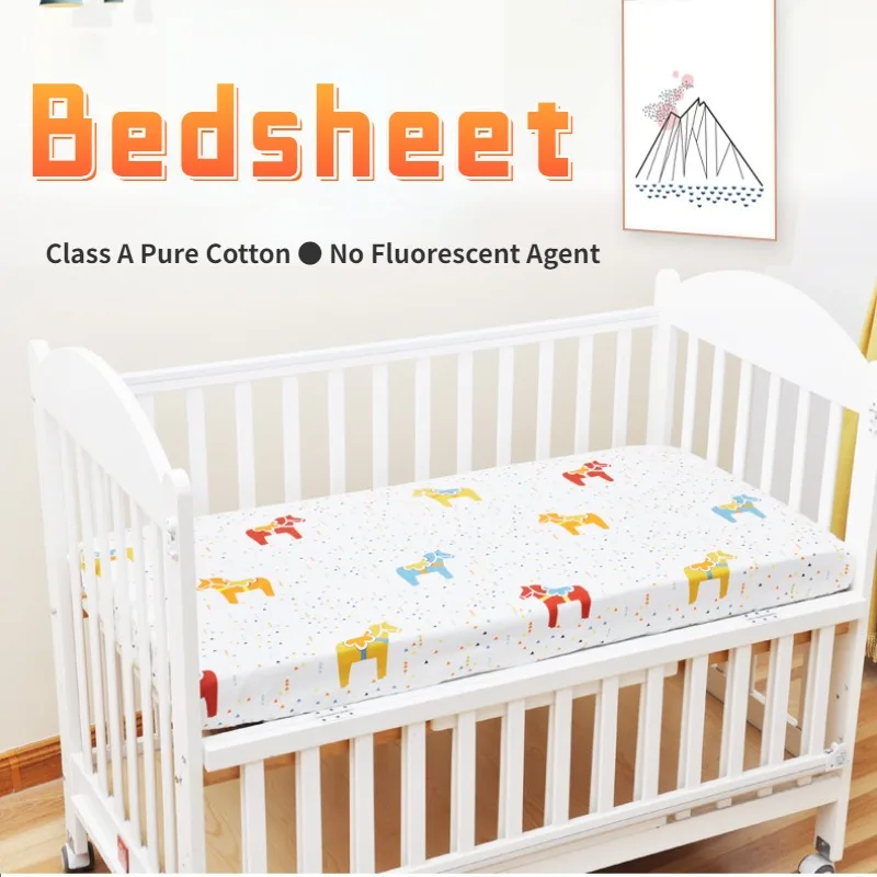 Microfiber Fitted Crib Sheets for Baby Cozy Soft Toddler Bed Sheets for Standard Crib and Toddler Mattresses Bedsheet 120x65cm