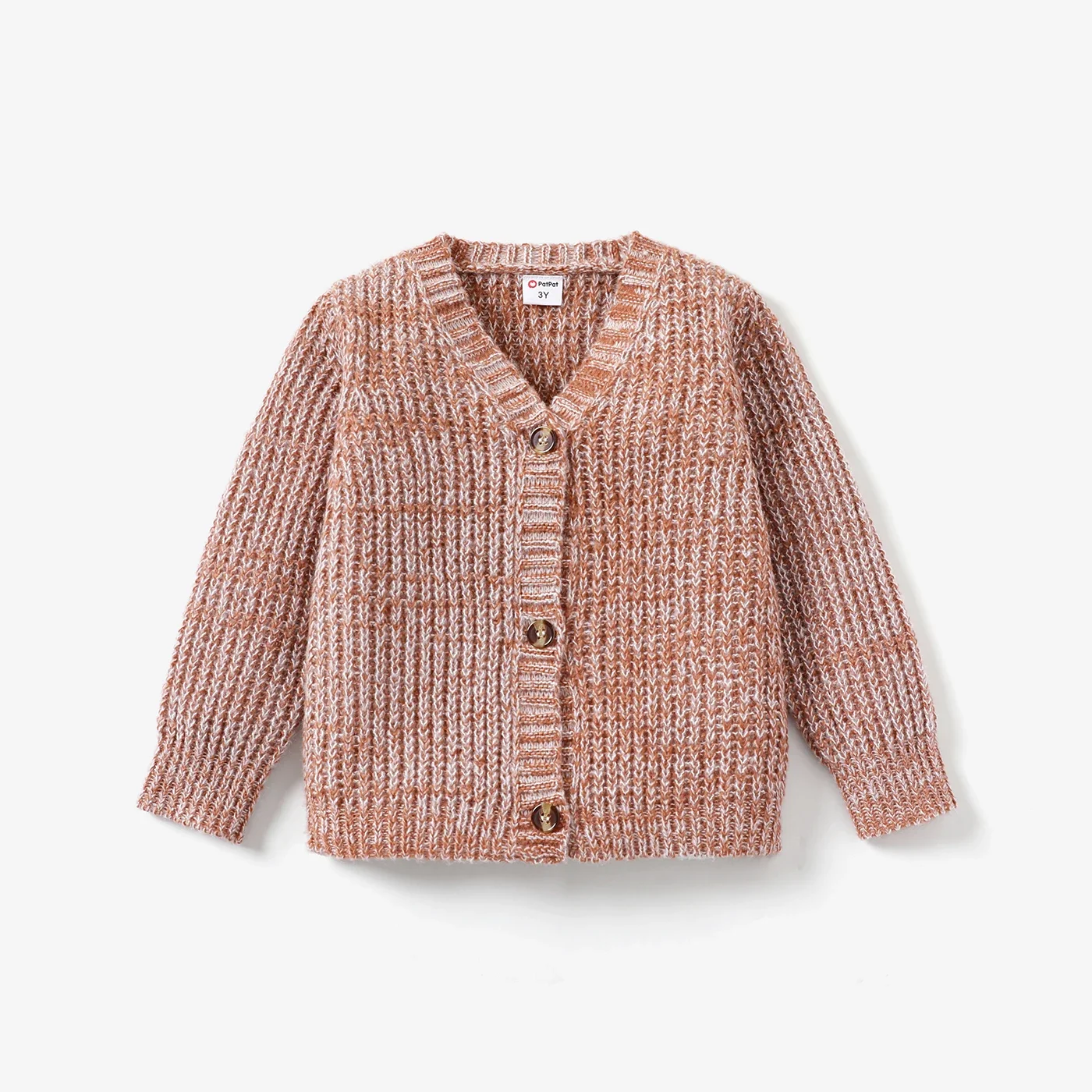 PatPat Baby Knit Cardigans Button Sweater Coat Suitable for Summer Season Soft and Comfortable Perfect for Outings