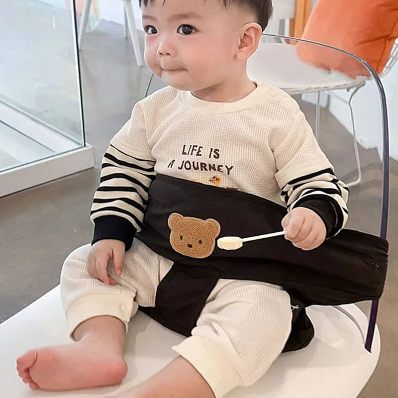 Portable Baby Seat Dining Chair Bag Baby Infant Safety Highchair Seat With Strap Belt Foldable Children Feeding High Chair Belt