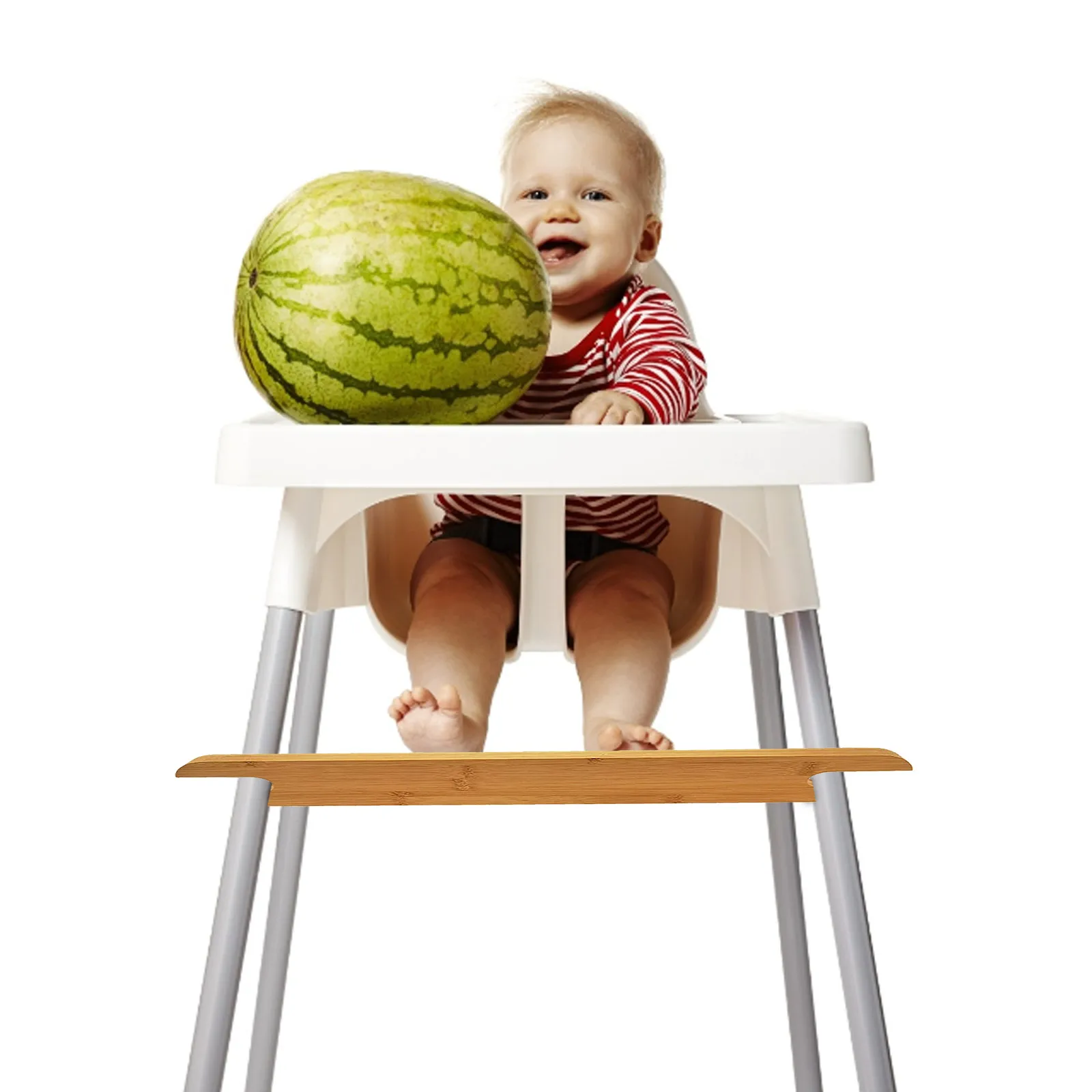 Toddler Highchair Footrest Safe Non-Slip Pedal with Rubber Rings Baby Footstool
