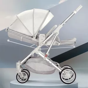 0~3 Years Old Baby Stroller Can Sit and Lie Down Two-Way Light Folding High Landscape Newborn Children One-Handed Collection