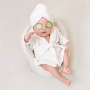 1 Set Kawaii Bathrobes Wrap Newborn Photography Props Baby Photo Shoot Accessories Baby Photography Outfits