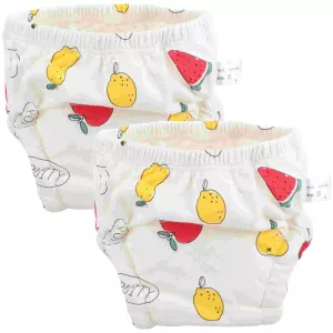 2 pcs Baby Training Cotton Diaper Toddler Washable Diaper Pants Baby Reusable Diaper