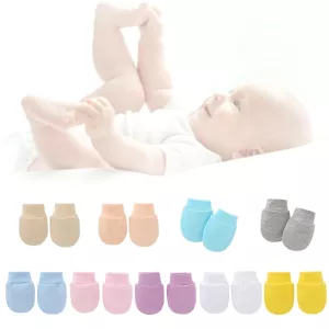 2Pcs Baby Anti Scratching Soft Cotton Gloves Newborn Protection Face Scratch Mittens Infant Handguard Supplies