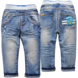 4104 elastic waist pants spring autumn kids jeans soft denim pants baby boys jeans boy trousers