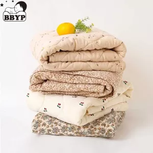 85x100cm Cotton Baby Comforter for Newborn Warm Printed Quilt Crib Kids Children Bed Linen Soybean Fiber Winter Cute Bedding