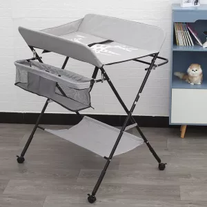 AnGku Multifunctional Baby Crib Foldable Newborn Changing Table New Baby Care Table Baby Bassinet