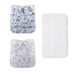 Baby Adjustable Cloth Diaper Waterproof Breathable Reusable Fit 3-15KG Baby