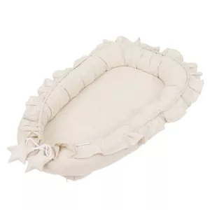 Baby Bed Removable Sleeping Nest Crib Lace Decoration with Pillow Travel Playpen Cot Infant Toddler Infant Cradle Mattress