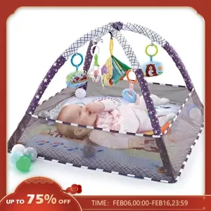 Baby Fitness Frame Crawling Play Mat Multifunction Fence Floor Toddler Activity Gym Game Activity Blanket Newborn Kids Toys