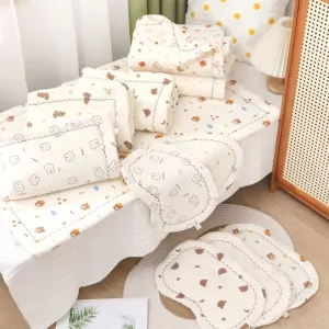 Baby Mattress Cushion Pillow Set Kids Mattress Cotton Cushion Bedding Essential Kindergarten Mattress Naptime Pillows