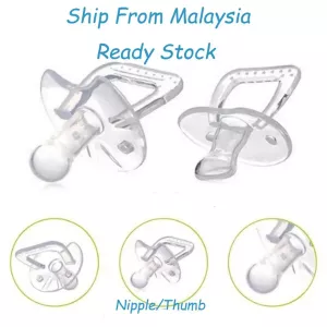 Baby Silicone Nipple Pacifier Teether Soother Round/Flat