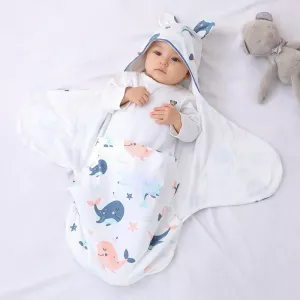 Baby Sleeping Bag Super Soft Newborn Cocoon Blanket Boys And Girls Four Seasons Indoor Anti-shock Baby Sleeping Bag Swaddling