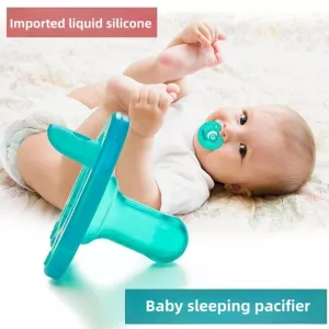 Baby Sleeping Comfort Pacifier Full Silicone Super Soft Baby Weaning Pacifier Newborn Chewing Products Food Grade Silicone Baby