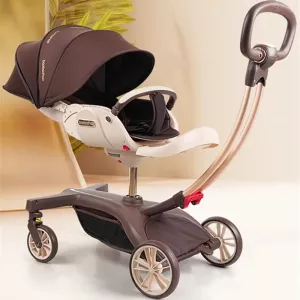 Baby Stroller Lift Can Lie Three-Gear Adjustable Umbrella Car High Landscape Bidirectional Implementation of Children's Stroller