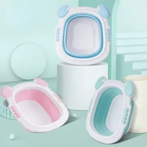 Baby Wash Basin Baby Products Baby Bath Tub Portable Folding Washbasin Baby Basin Newborn Washbasin Baby Accessories