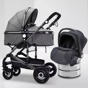 Baby stroller two-in-one multifunctional high landscape shock-absorbing folding newborn baby stroller