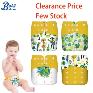 Clearance Price! Washable Reusable Cloth Diaper Baby Ecological Adjustable Real Pocket Nappy Suede Cloth Diapers for Kids