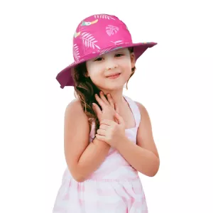 GEMVIE Wide Brim Children Sun Hat Kids Bucket Cap Summer Beach Girls Travel Outdoor New Fashion Cute Casual Sun Hats