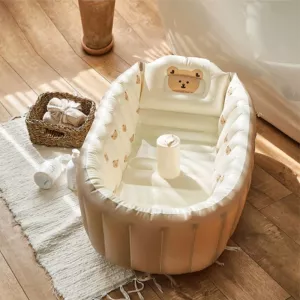 Inflatable Baby Swimming Pool for Indoor Travel Bathtub for Infant Summer Beach-play Game Pool Toddler Household Bathtub