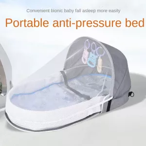 Multi-Function Travel Baby Soft Portable Baby Nest Crib Foldable Babynest Bassinet Infant Sleeping Children's Bed with Mosquito