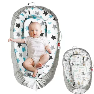 Newborn nest Soft and breathable baby bed Removable crib Portable toddler bed for travel and napping Newborn gifts