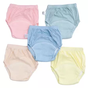 Reuse Newborn Training Pant Baby Shorts Plain Color Washable Underwear Baby Boy Girl Cloth Diaper