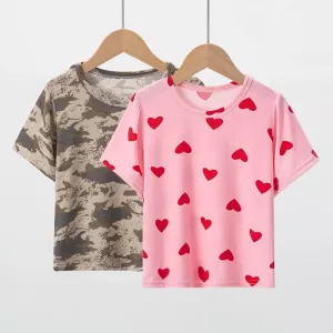 Summer Children Short-sleeved Handsome Boy T-shirt Comfortable Cute Big Girl Half-sleeved Shirt