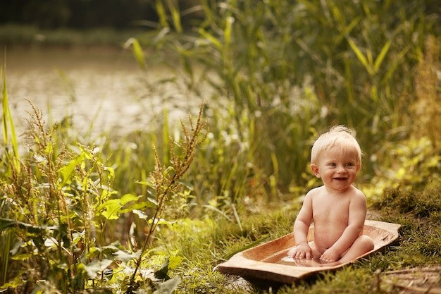 Baby Bathing time